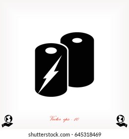 Battery Icon, Vector EPS 10 illustration style