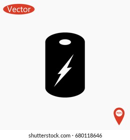 Battery Icon, Vector EPS 10 illustration style