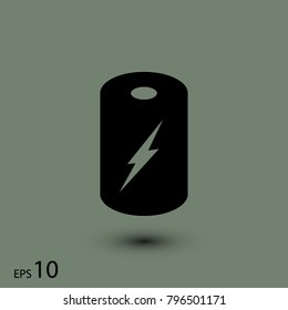 Battery Icon, Vector EPS 10 illustration style