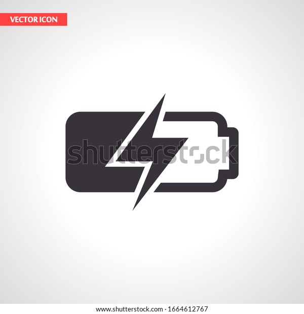 battery icon. Vector EPS 10.\
Lorem Ipsum Design Flat. linear work. battery icon. battery\
recharging