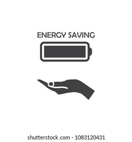Battery Icon Vector flat design style
