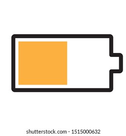 Battery Icon Vector flat design style
