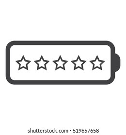 Battery Icon Vector flat design style
