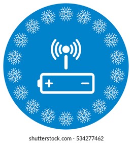 Battery Icon Vector flat design style