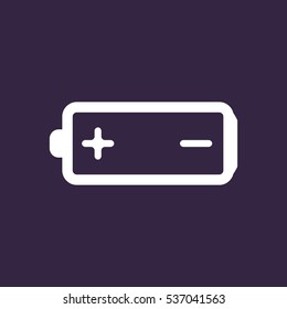 Battery Icon Vector flat design style