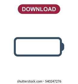 Battery Icon Vector flat design style