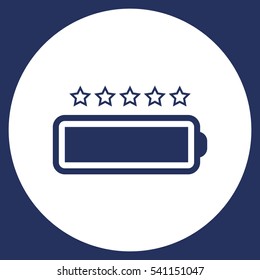 Battery Icon Vector flat design style