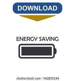 Battery Icon Vector flat design style