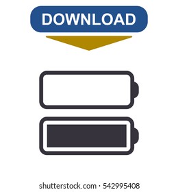 Battery Icon Vector flat design style
