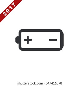 Battery Icon Vector flat design style