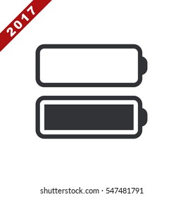 Battery Icon Vector flat design style