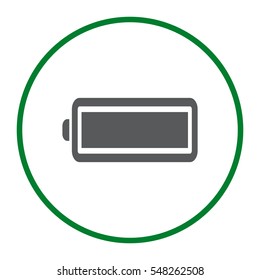 Battery Icon Vector flat design style