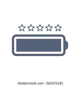Battery Icon Vector flat design style