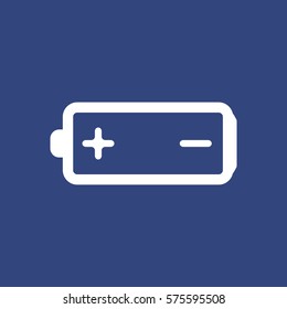 Battery Icon Vector flat design style