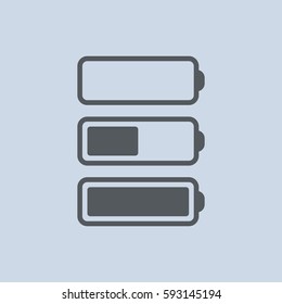 Battery Icon Vector flat design style