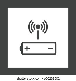 Battery Icon Vector flat design style