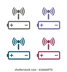 Battery Icon Vector flat design style