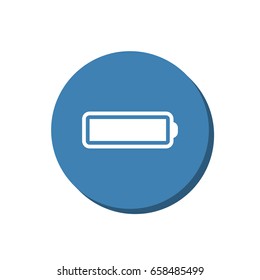 Battery Icon Vector flat design style