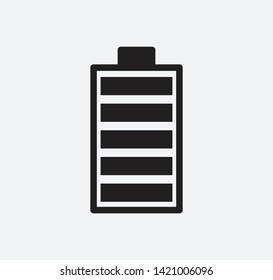 Battery icon vector flat style logo template