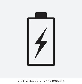 Battery icon vector flat style logo template
