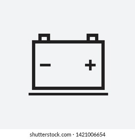 Battery icon vector flat style logo template