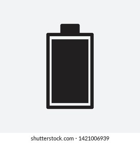 Battery icon vector flat style logo template