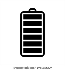 battery icon vector full after charging