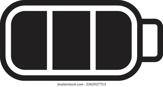 BATTERY ICON VECTOR AND ILLUSTRARTION