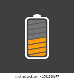 Battery icon. Vector illustration.