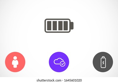 battery icon vector illustration 