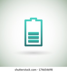 Battery Icon. Vector illustration.