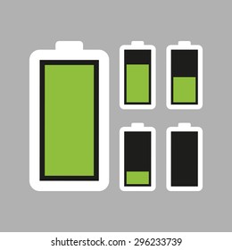 Battery icon. Vector illustration