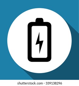 Icono de batería Ilustración del vector
