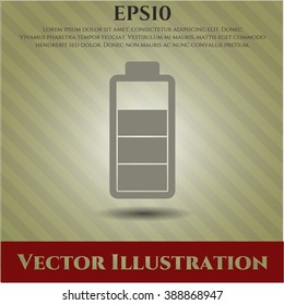 Ilustración vectorial de icono de batería