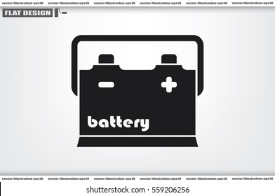 battery icon vector illustration.
