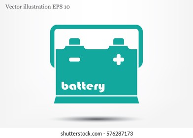 battery icon vector illustration.