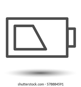 Battery icon. Vector illustration.