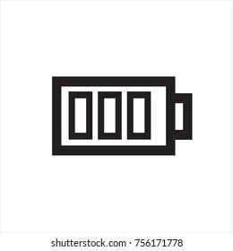 Battery Icon, Vector Illustration. 