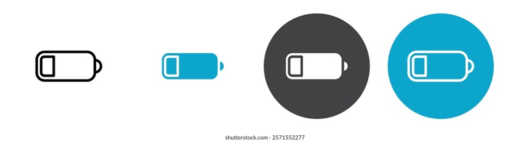 battery icon Vector illustration in black