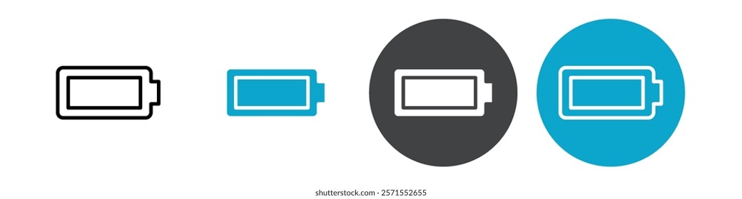 battery icon Vector illustration in black