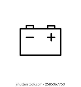battery icon Vector illustration in black