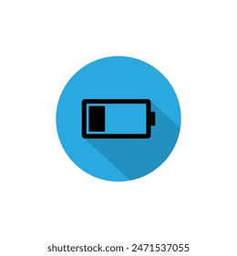 Battery icon vector illustration. battery charge level. battery charging sign and symbol. 