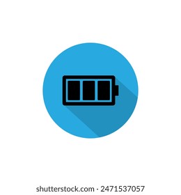 Battery icon vector illustration. battery charge level. battery charging sign and symbol. 