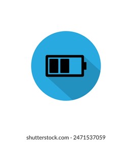 Ilustración vectorial del ícono de la batería. nivel de Recargo de la batería. señal y símbolo de carga de la batería. 