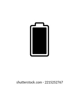 Akkusymbol, Vektorgrafik. Batterieaufladezeichen und -symbol. Batterieladung