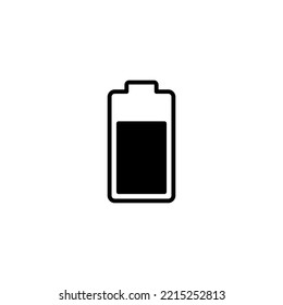 Akkusymbol, Vektorgrafik. Batterieaufladezeichen und -symbol. Batterieladung