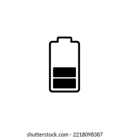Battery icon vector illustration. battery charging sign and symbol. battery charge level
