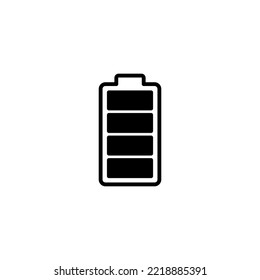 Battery icon vector illustration. battery charging sign and symbol. battery charge level