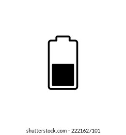 Akkusymbol, Vektorgrafik. Batterieaufladezeichen und -symbol. Batterieladung