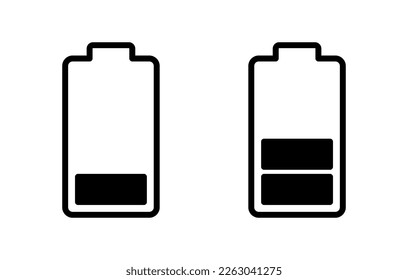 Battery icon vector illustration. battery charging sign and symbol. battery charge level